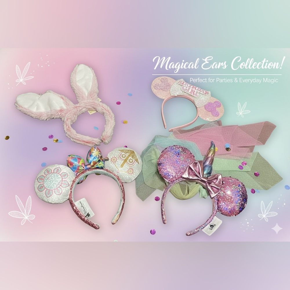 Collection of whimsical, Disney-inspired headbands (4)